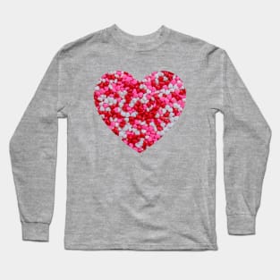 Candy Love Sprinkle Hearts Long Sleeve T-Shirt